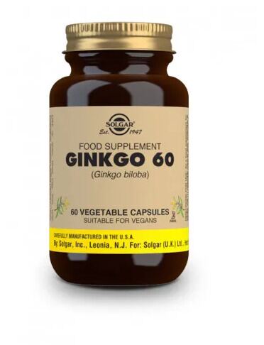 Solgar Ginkgo Biloba Leaf 60 Capsules