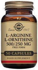 L-Arginine / l-Ornithine 500/250 mg 50 Vegicaps