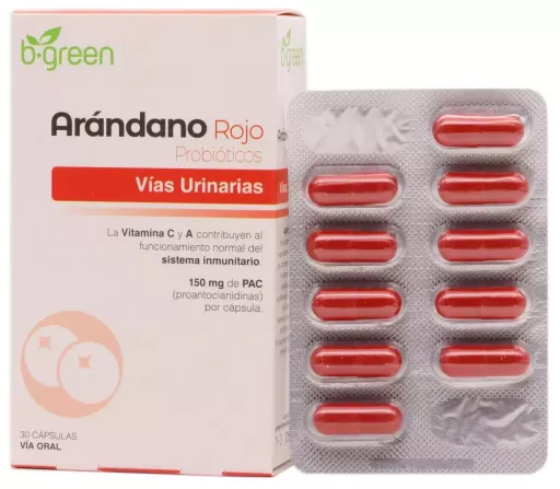 B.green Cranberry Probiotics 30 Capsules