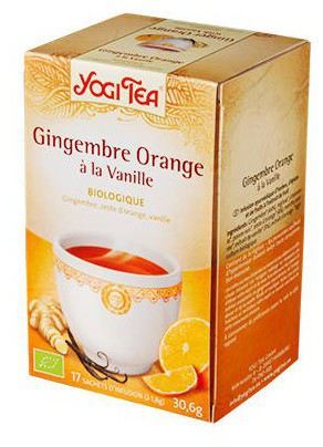 Yogi Tea Ginger-Orange and Vanilla 17 Organic Bags