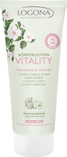 Vitality Body Lotion Logona Rose &amp; Grape