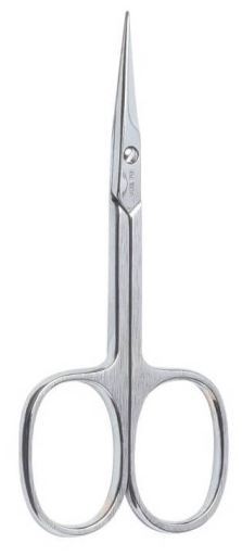 Chromeplated manicure cuticle scissors, straight tip