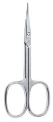 Chromeplated manicure cuticle scissors, straight tip