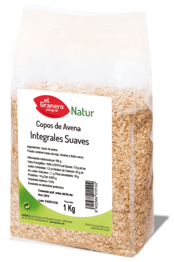 El Granero Integral Soft Oatmeal flakes 1Kg