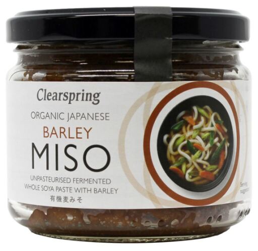 Clearspring Organic unpasteurized mugi miso (barley, glass jar) 300 g