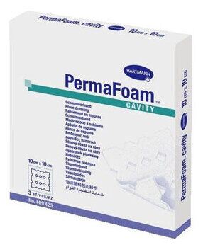 Permafoam Cavity Dressing 10x10 cm 3 Units