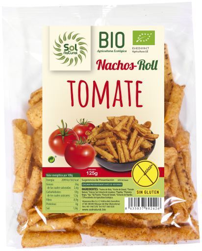 Sol Natural Roll Nachos Tomato Corn Gluten Bio 125 gr
