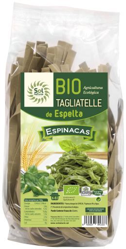 Sol Natural Spelt tagliatelle with spinach Bio 250 gr