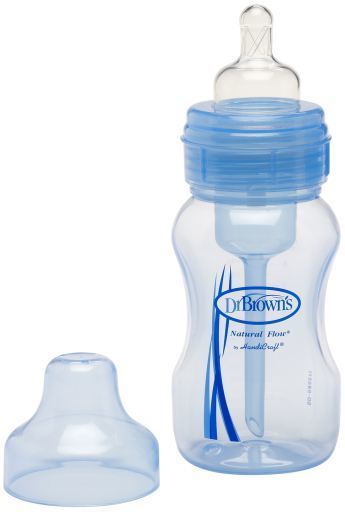Baby Bottle Blue Mouth Wide 270 ml