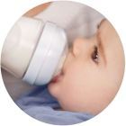 Set 2 Natural Milk Bottles