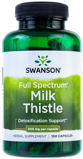 Full Spectrum Milk Thistle 500mg 100 Capsules
