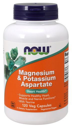 Magnesium and Potassium Aspartate 120 Vegetable Capsules