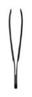 Narrow Black Tweezers