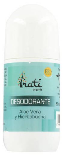 Irati Organic Deodorant of Aloe Vera with Peppermint in Roll on