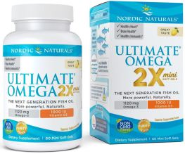 Ultimate Omega 3 2X Mini with Vitamin D3 60 Cont