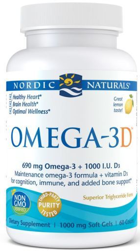 Omega 3D Lemon 1000 mg 60 Softgels