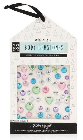 Body Gemstones 60 Stickers For Face & Body