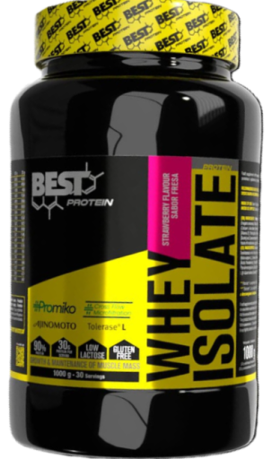 Best Protein Whey Isolate Strawberry Flavor 1000 gr