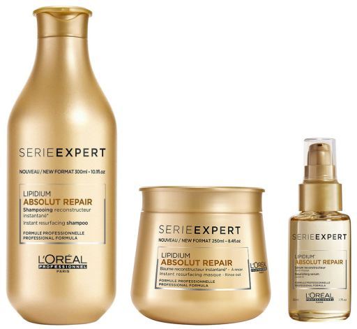 Absolut Repair Pack: Shampoo + Mask + Serum