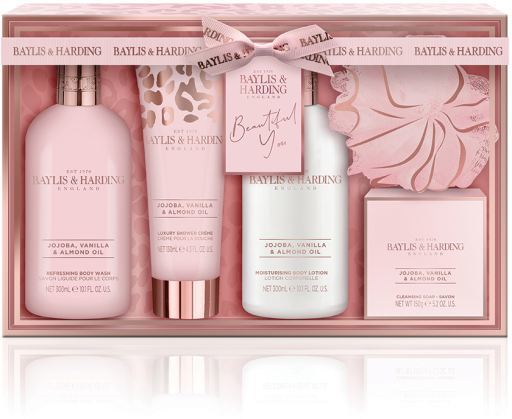 Jojoba, vanilla and almond oil, 5-piece gift set