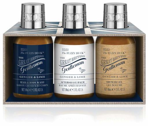 Fuzzy Duck Set of 3 Bottles of Ginger and Lime for Men