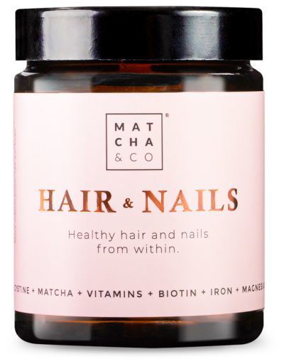 Matcha & Co Hair & Nails 60 Vegetable Capsules