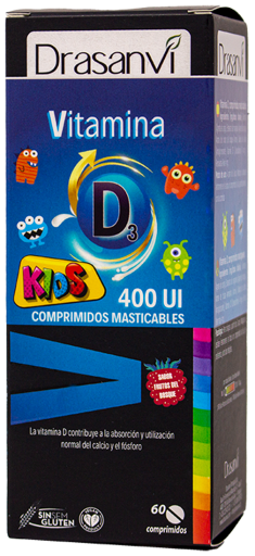 Vitamin D3 400 IU children 60 chewable tablets