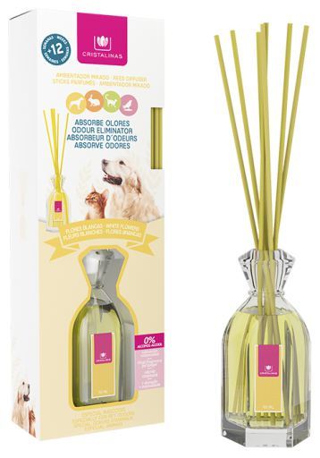 Mikado absorbs pet odours Crystalline white flowers 90 ml