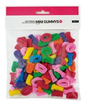 Bifull Mini Scrunchies Assorted colors Mini Gummys 100 units