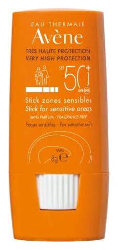 Av&egrave;ne Solar Stick SPF 50+ Sensitive Areas 8 gr