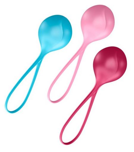 Satisfyer Chinese Balls C03 blue pink fuchsia 16501 (3 pcs)