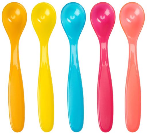 Babymoov Set Flexible Spoons Fun Colors 5 units