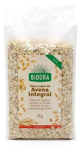 Biogra Bio Wholemeal Fine Oat Flakes 1 kg