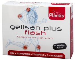 Artesania Agr&iacute;cola Gelisan Plus Flash Glucosamine Turmeric Msm 14 vials