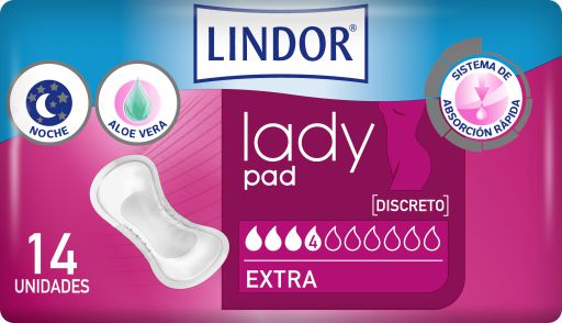 Lady Pad Extra 4 Drops 14 units
