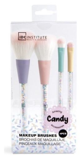 Idc Institute Candy Makeup Brush Set 4 pieces