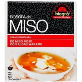 Biogra Miso Soup with Seaweed 4 x 40 gr