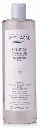 Byphasse Active Charcoal Make-up Remover Micellar Solution 500 ml