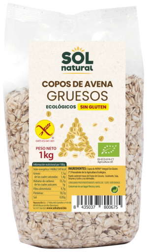 Sol Natural Bio Gluten-free Thick Oat Flakes 1 Kg