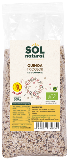 Quinoa Real Tricolor without Gluten Bio 500 gr