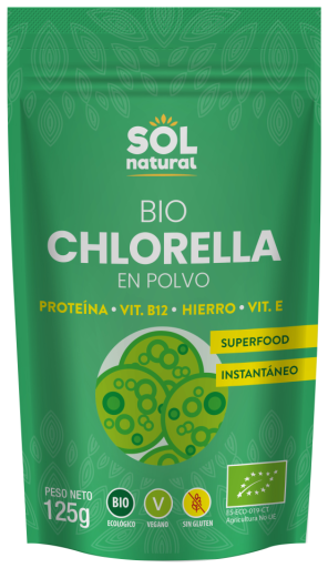 Sol Natural Organic Chlorella Powder 125 gr