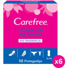 Carefree Fragrance-free Cotton Protector 56 units