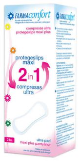 Maxi 2-in-1 Panty Liners Ultra Pads 24 Units