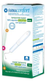 Cotton Tampons with Bio Applicator 14 Units