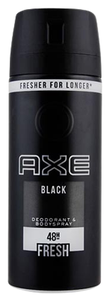 Black Male Deodorant Spray 150 ml