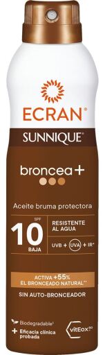 Ecran Sunnique Broncea+ Mist Oil SPF 10 250 ml