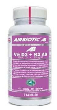 Airbiotic Vitamin D3 + K2 60 Capsules