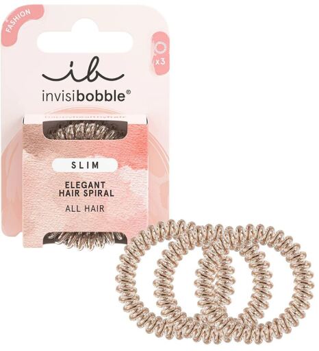 Invisibobble Slim Bronze Me Pretty Hair Tie 3 Pieces