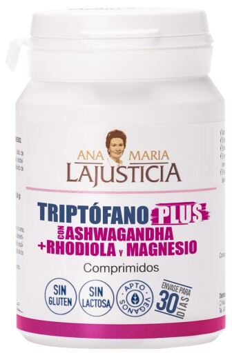 Ana Mar&iacute;a Lajusticia Tryptophan Plus with Ashwagandha+Rhodiola+Magnesium 60 Tablets