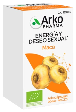 Arkopharma Arkoc&aacute;psulas Maca Bio 40 Capsules